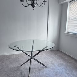  Modern Glass Dining Table – Pickup Only