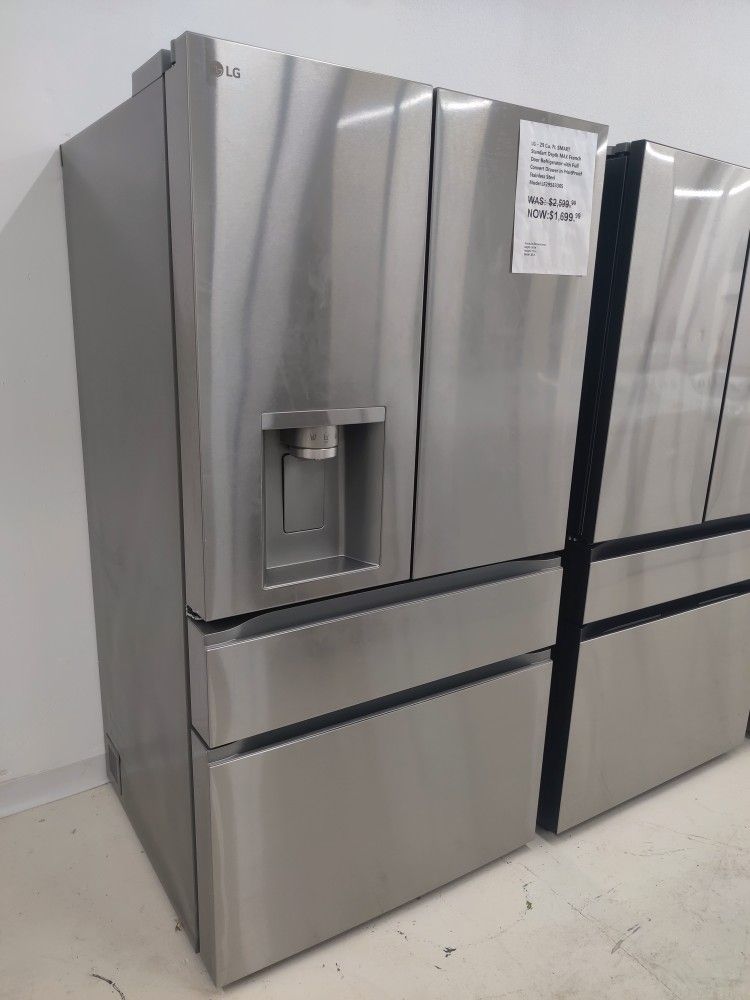 New - Standard-Depth MAX 28.6 Cu. Ft. 4-Door French Door Smart Refrigerator with Full-Convert Dra