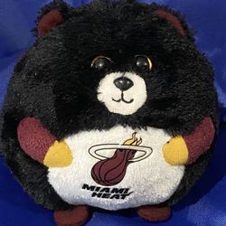 Ty Miami Heat Round Bear Beanie Baby 2012