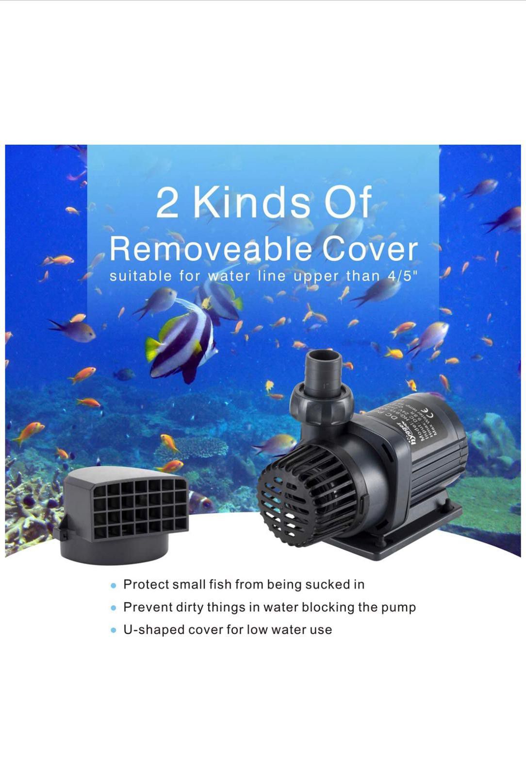 Water Pump Fish Tanks, Aquariums, Ponds, Fountain Quiet Submersible & External 24V DC w/ Controller