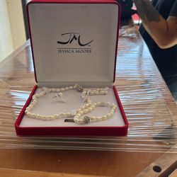 Jessica Moore Genuine Pearl And Swarovski Jewelry