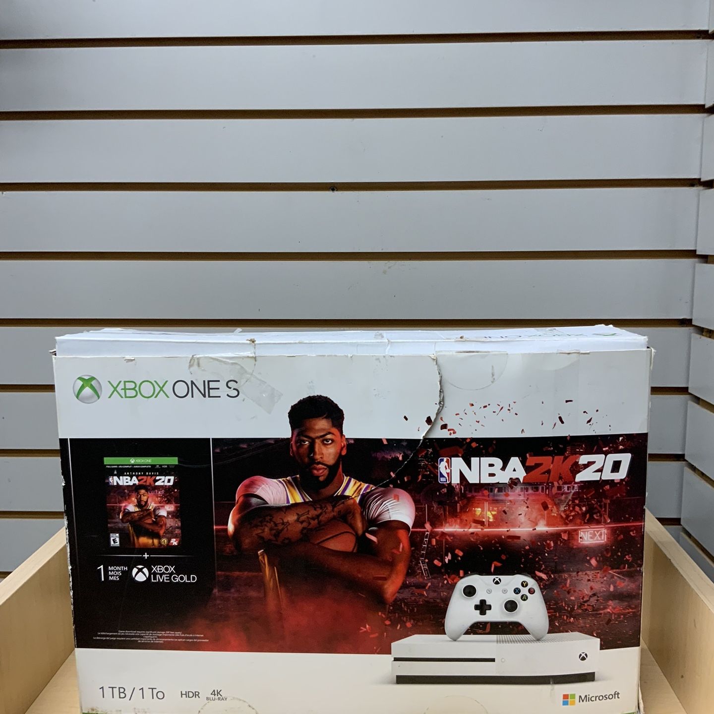 New Microsoft Xbox One S 1TB Console - 1 Controller - Video Games - NBA 2K20 - Entertainment System  (OPEN BOX)