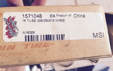 Motorcycle tire tube