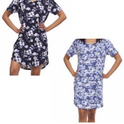 Women’s Pajamas Lounge Soft Dresses - Set Of 2