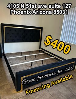 Queen size bed frame brand new