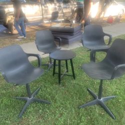 Fiber Chairs And Table All For $40