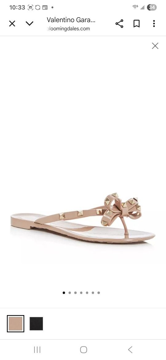 Valentino Rockstud Slippers Size 38