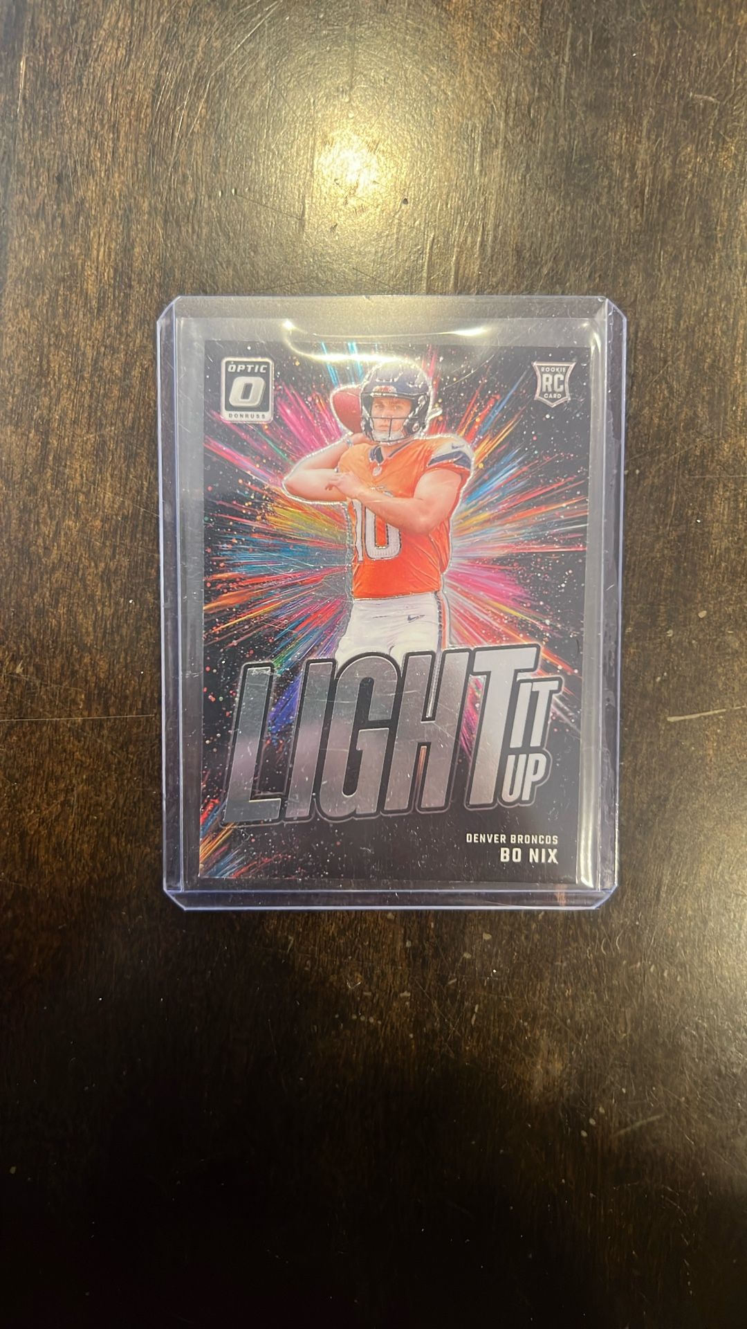 Panini Donruss Optic Light It Up Bo Nix Rookie