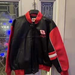 like new vintage Dale Earnhardt jr leather jacket!! Budweiser!!