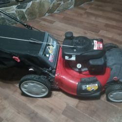 Troy Bilt TB 240 21" 7 Horsepower High Wheel Self Propelled Mower With Bagger 