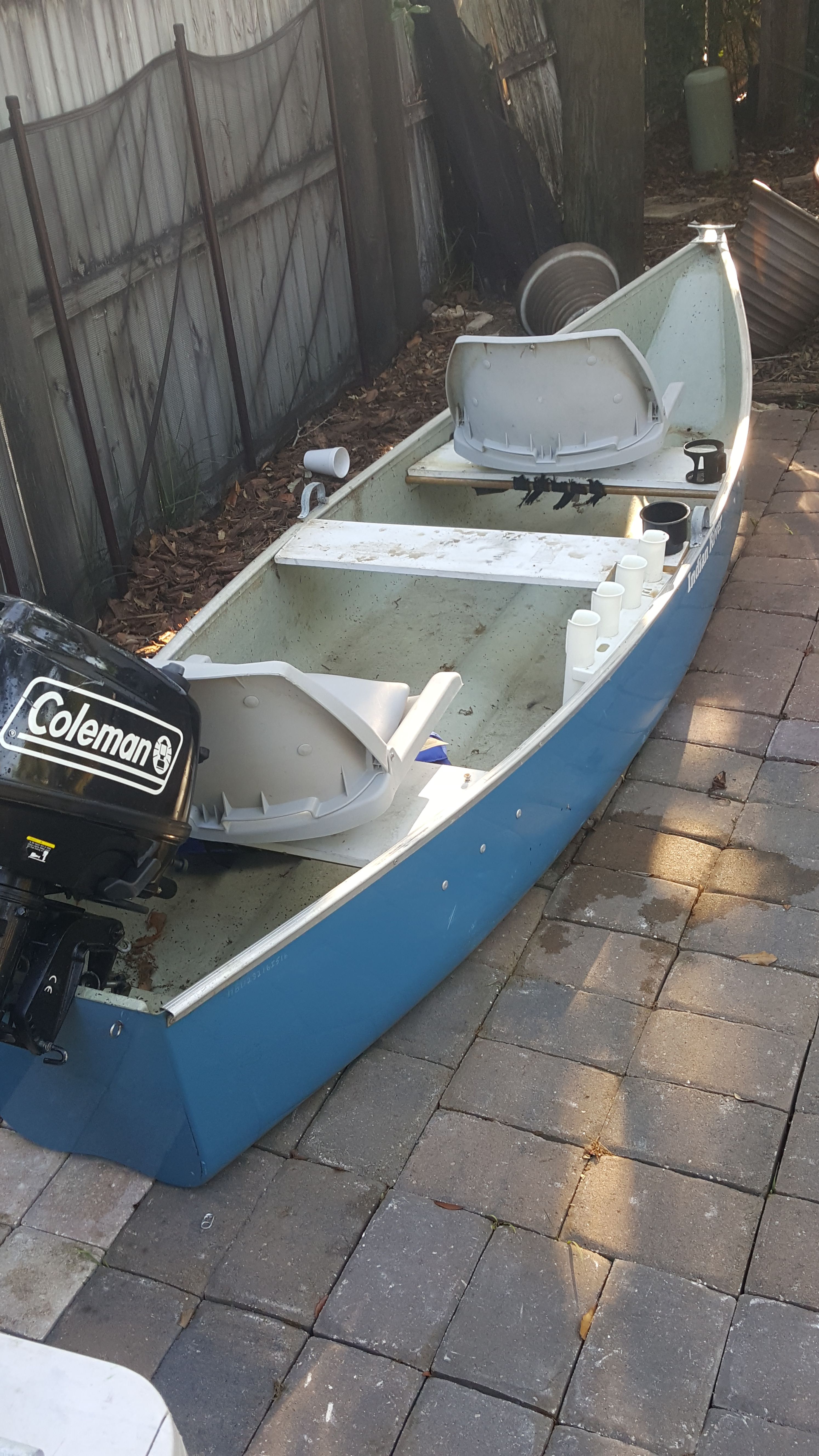 12' Indian river flat back canoe