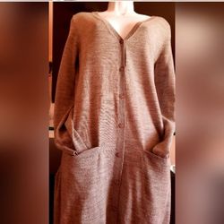 Lacoste Woolmark Extra Fine Merino Sweater Dress  sz S