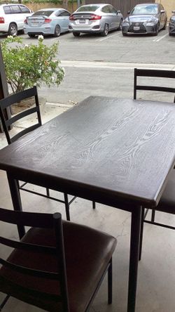 4  chairs dining table set