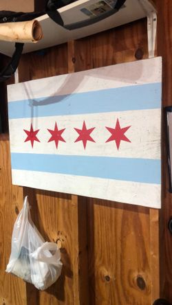 Chicago Flag Wall Art