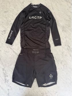 Undefeated UACTP rash guard kit. Sz S shorts, XS top
