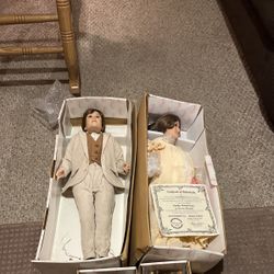 Show Stoppers Porcelain Dolls ,Pregnant Family- Super Rare Set Of 4