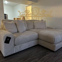 Brand New Ashley 211 - 2PC Sectional Color: Ivory (Cream)
