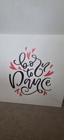 Born to Dance Canvas Wall print