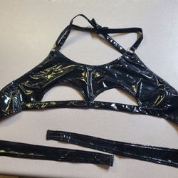 Shein 3XL Glossy Cut-out Bralette 