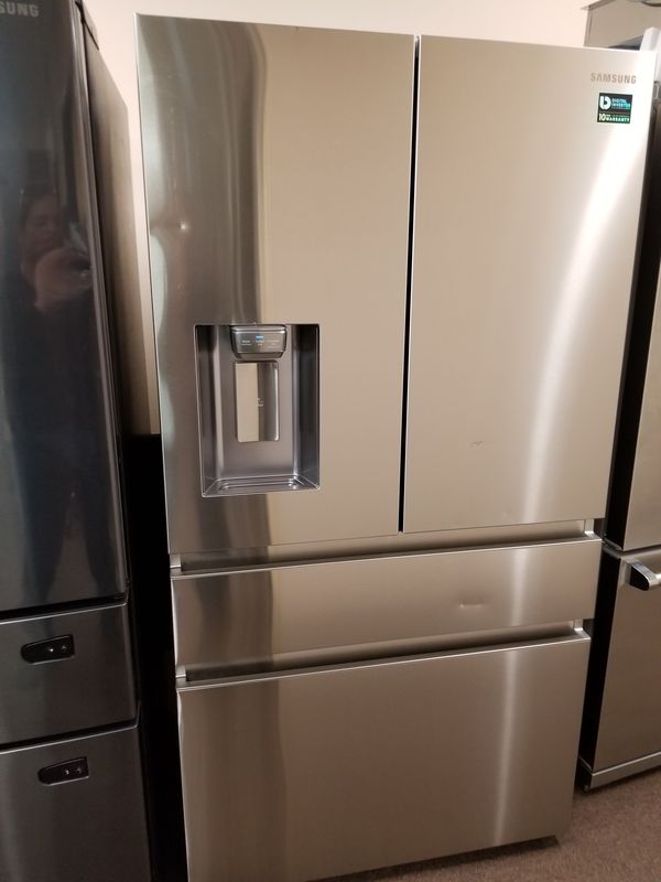 Samsung 22 6 Cu Ft 4 Door French Refrigerator With Recessed Handle In Stainless Steel Counter Depth For San Go Ca Offerup