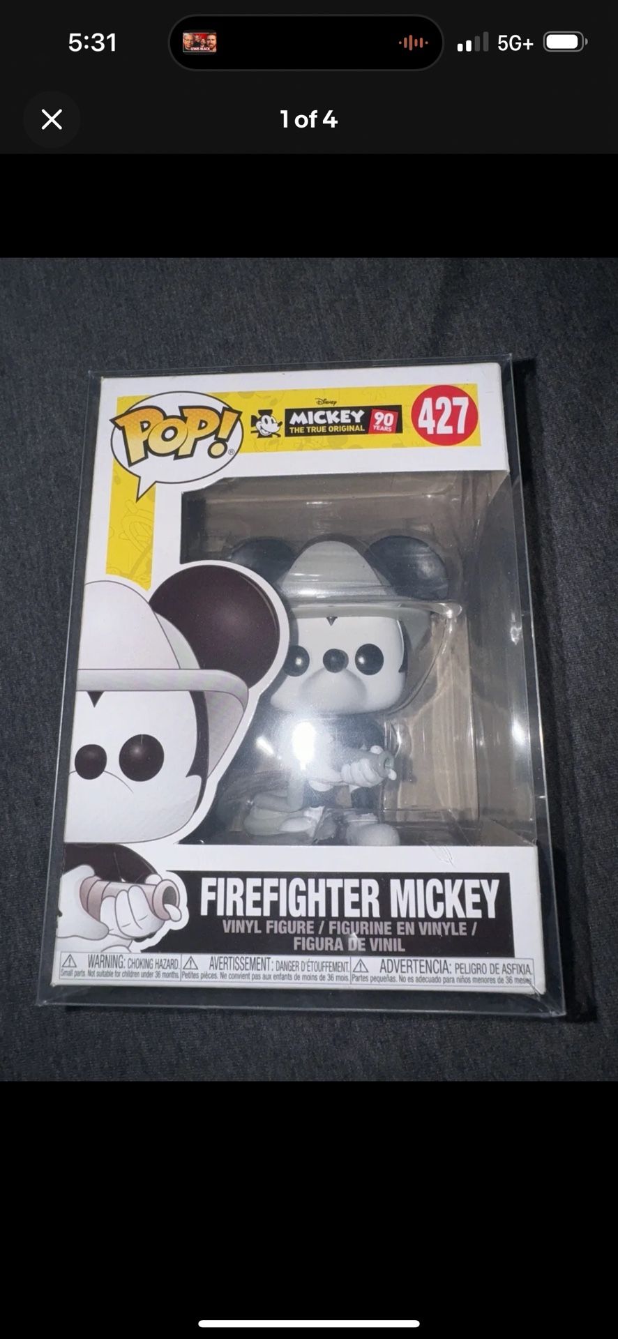 Funko POP! Disney: Mickey 90 years- Firefighter Mickey #427 Mickey Mouse