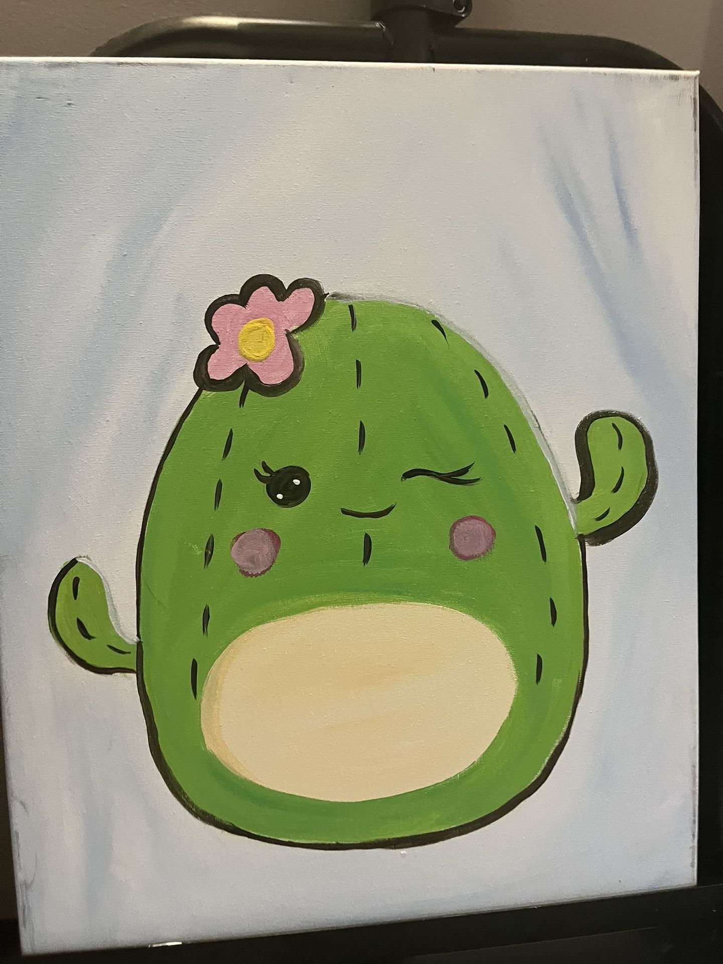 Baby Cactus Plushie Painting 