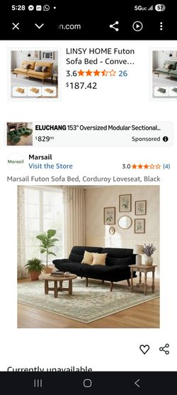 Up for sale is a great black futon bed very very high-end brand new in the box
