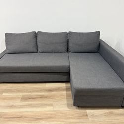 *Free Delivery* Gray Ikea Sleeper Sectional Pullout Futon Bed 