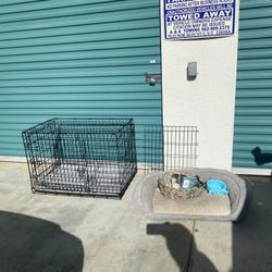 36” Pet Crate With Divider And Some Extras