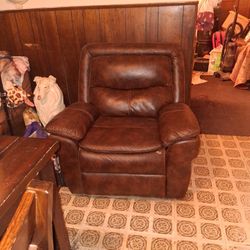 Dark Brown Let Out Leg Rest Recliner 