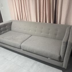 Macys Gray Modern Sofa $40