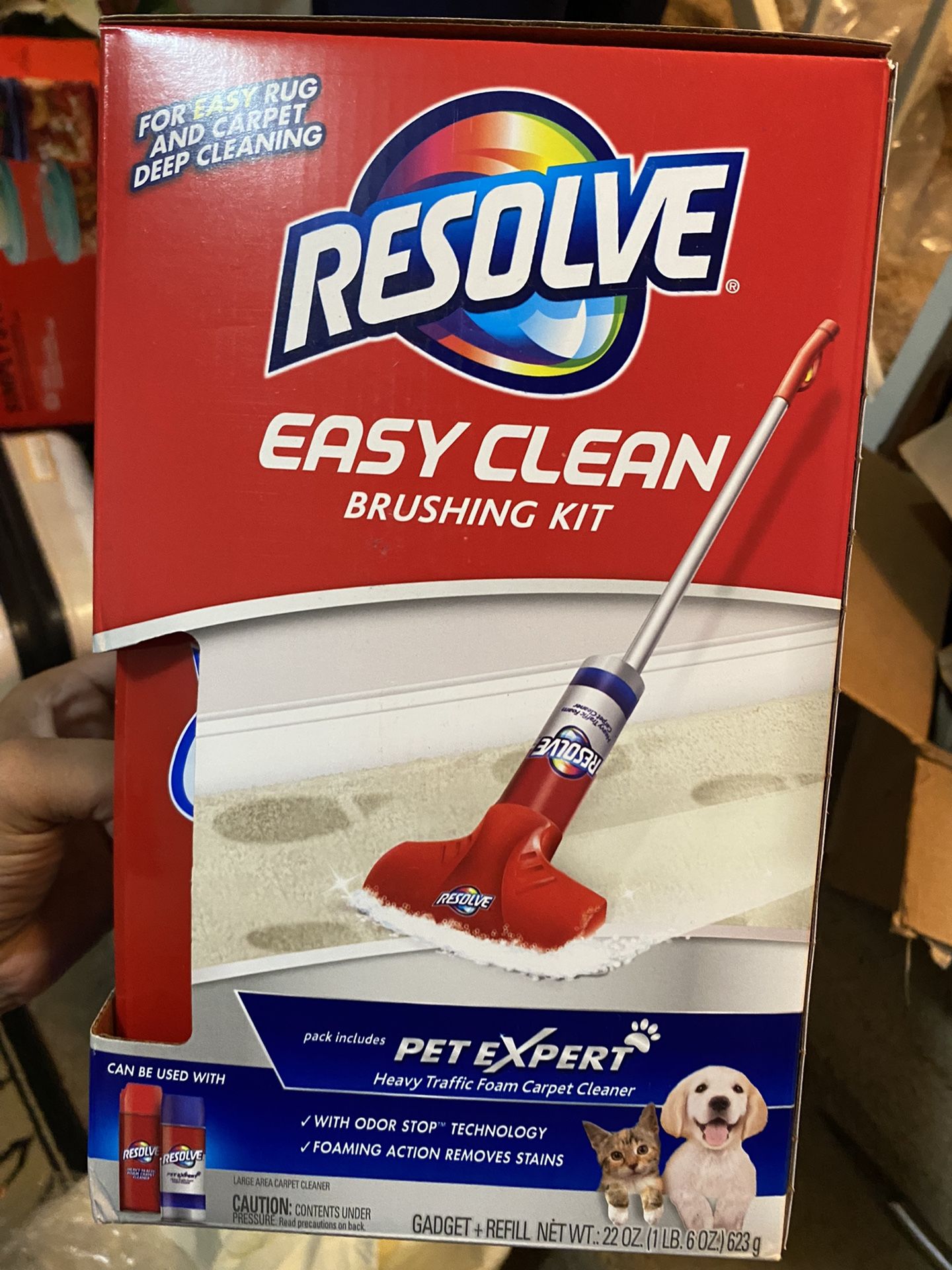 Resolve Easy Clean Brushing Kit With Foam CAN