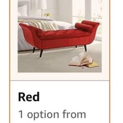 Storage Ottoman Bench (Burgundy)