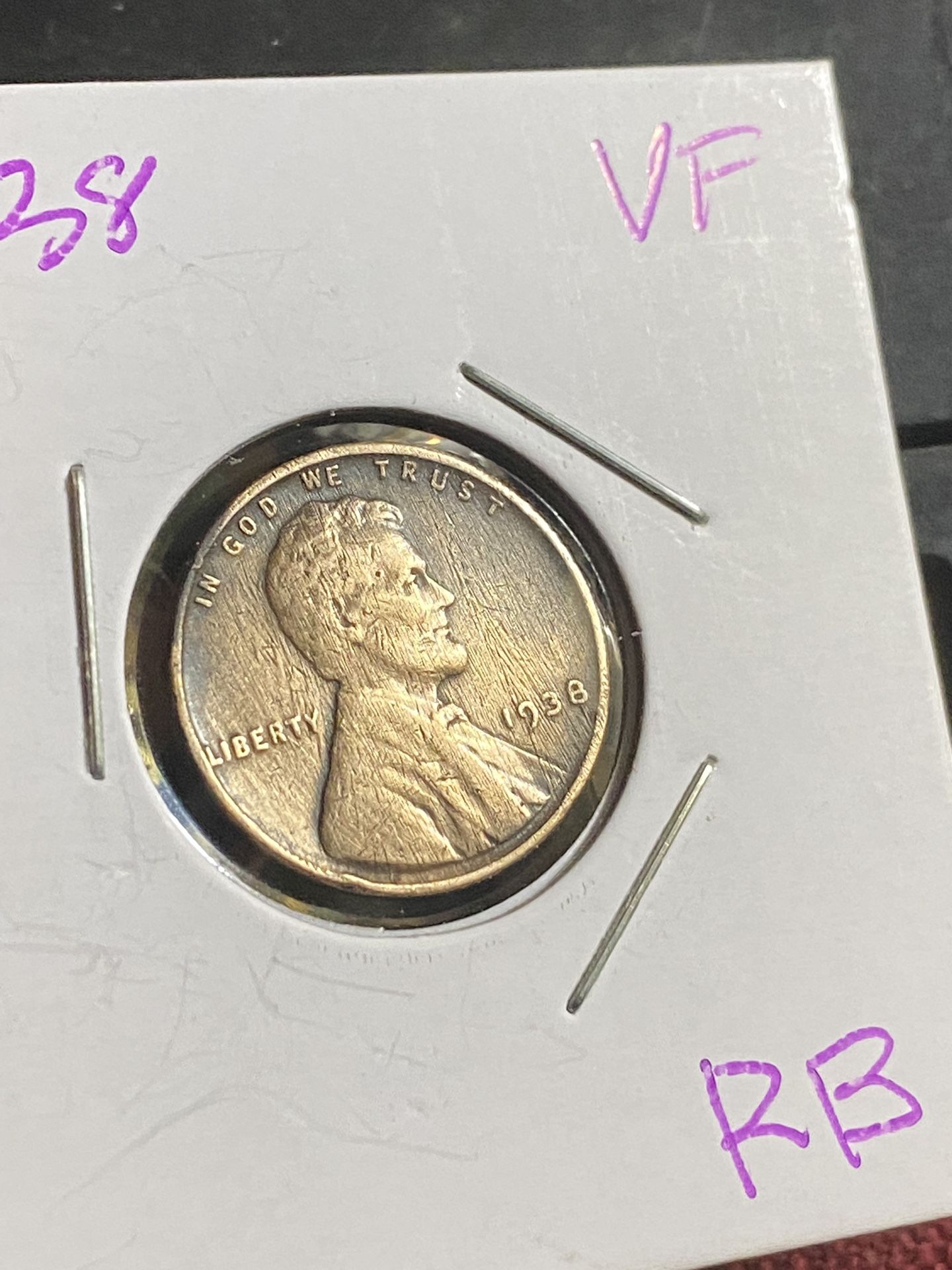 1938 VF Penny Very Nice