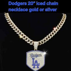Dodgers Iced Chain Necklace. See all pics sold separately SHIPPING AVAILABLE