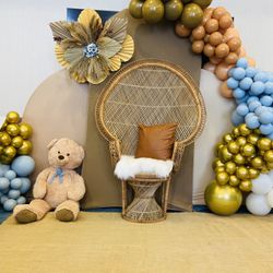 High-Back Peacock Chair