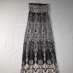 3 Pink Hearts Trixxi Maxi Dress Strapless Size S