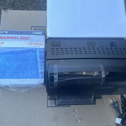 Two Marineland Biowheel Filters With Extra Cartridges 