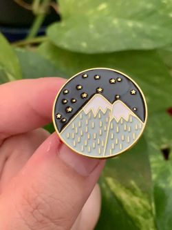 Gold Night Sky Enamel Pin
