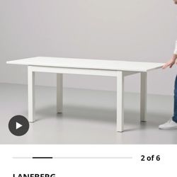 Ikea LANEBERG Extendable table