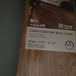 52 Sq Feet Of NEW Versa Lock Glueless Flooring 