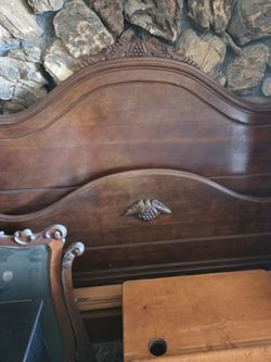 Antiques Walnut Bed Fram Double $30