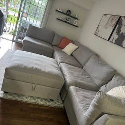 Sectional With Ottoman 
