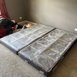Gray King Box Spring Set