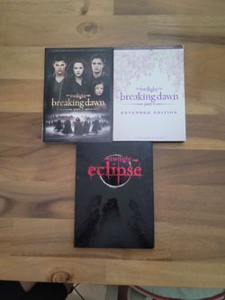 Twilight Saga DVD Lot – Eclipse & Breaking Dawn Parts 1 & 2