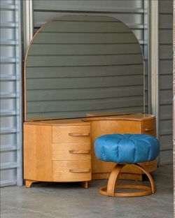 Vintage Mid-century Heywood-Wakefield "Crescendo" Vanity, Restored