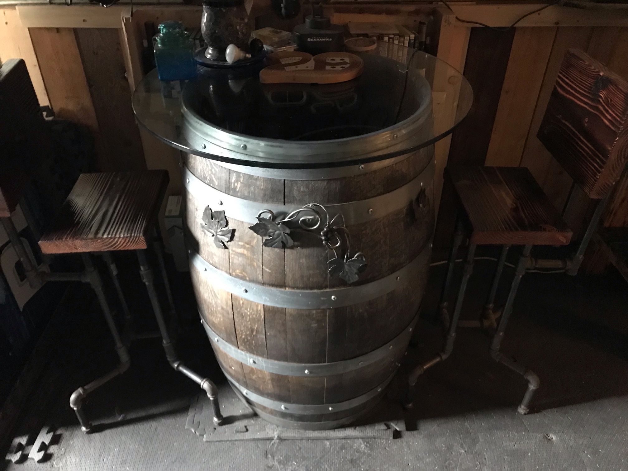 Wine Barrel Table