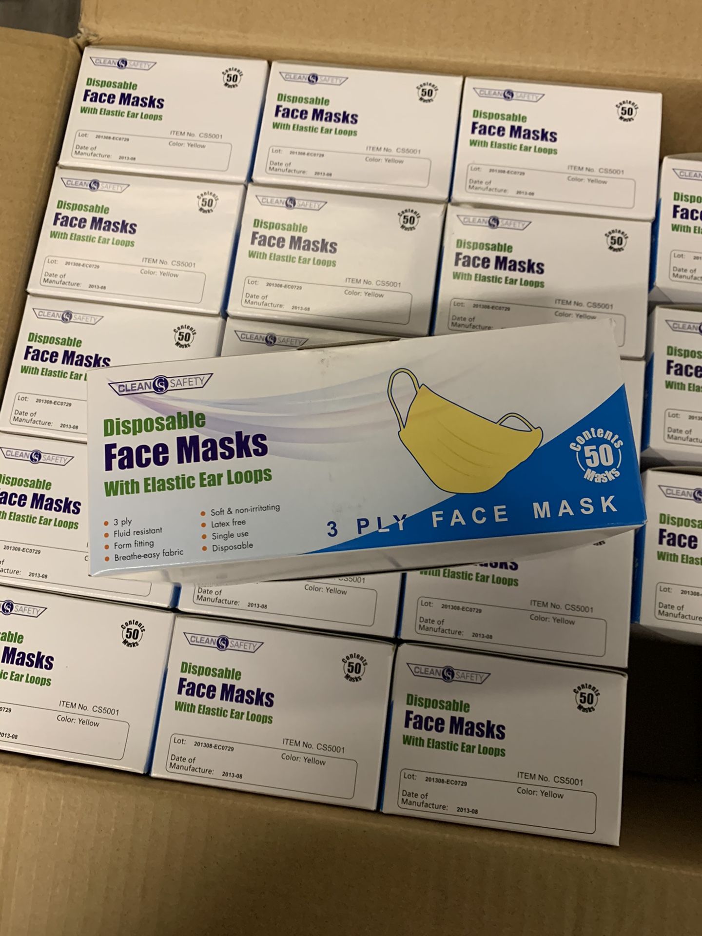 Box of 50 face masks