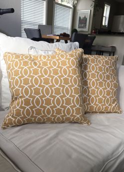 Sofa pillows.