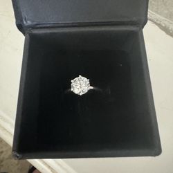 2 Carat Masonite Diamond Engagement Ring